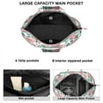 thumbnail image 5 of Sac Weekender Fleurs Tropicales Feuilles Boho Floral de Voyage, Léger, Multiples Poches, pour Femmes, 5 of 5