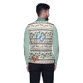 thumbnail image 3 of Atasi Patchwork Printed Nehru Jacket Mens Bandhgala Ethnic Jacket Party Wear Wedding Clothing-Large, 3 of 4