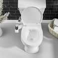 thumbnail image 3 of SAMODRA Non-Electric Bidet - Self Cleaning Dual Nozzle (Frontal and Rear Wash) Fresh Water Bidet Toilet Seat Attachment with Independent Adjustable Water Pressure (Classic Silver), 3 of 8