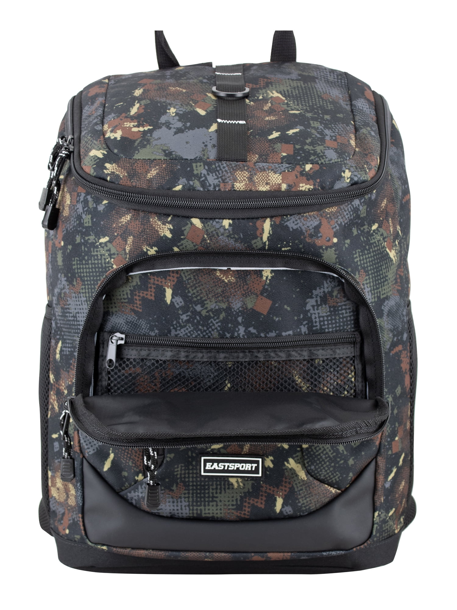 Eastsport Unisex 17.5" Fortress Top Loader Backpack, Camo Edge