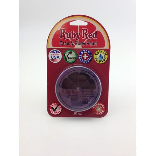 RUBY RED PAINT, INC. Individual Color 18ml/0.61oz Face and Body Paint