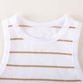 thumbnail image 6 of Women's Ribbed Tank Tops Striped Crew Neck Cropped Top Soft Stretch Going Out Summer Camisole Yellow M, 6 of 8