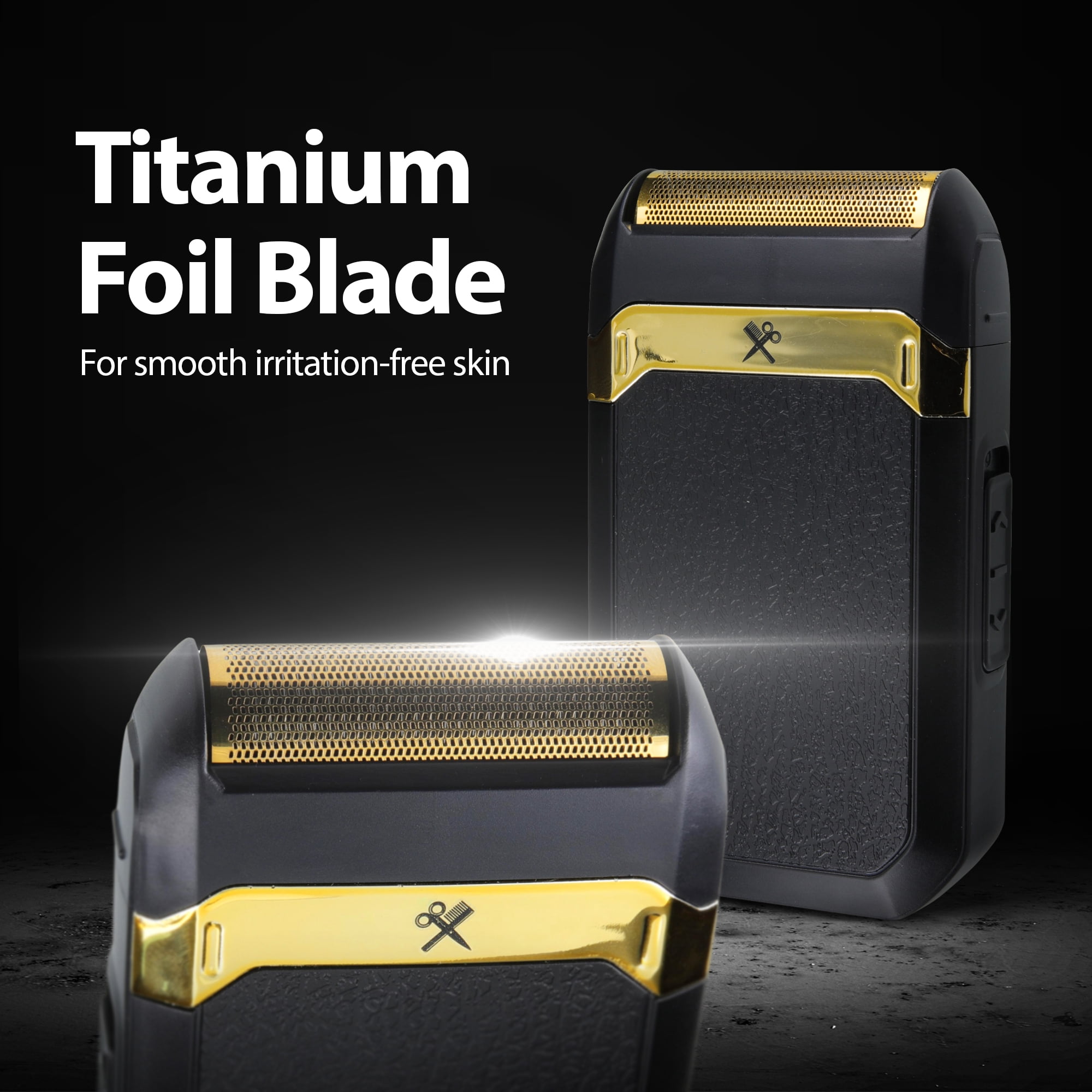 Cutting Edge Foil Travel Shaver - Compact, Hypoallergenic Titanium Blade, Battery Powered