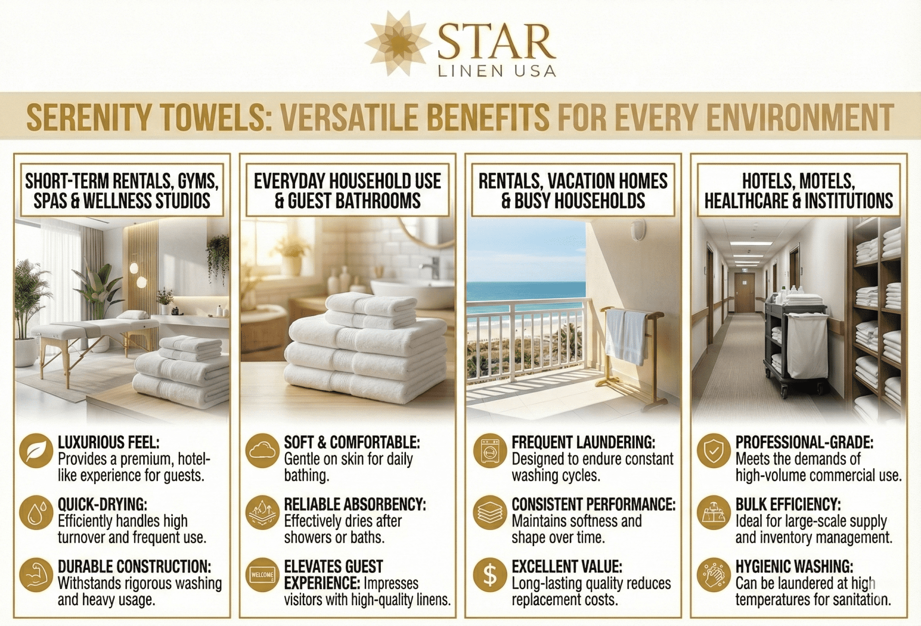 27" x 54" White Bath Towels 100% Cotton Hotel Value Towels (2)