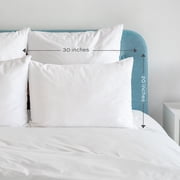 White Classic T-200 Heavy Weight Cotton/Poly Pillowcases, White, Standard, 24 Count