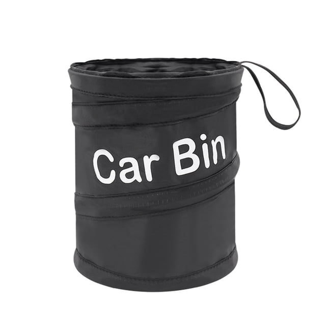 Visland Car Trash Can Foldable Design with Fastener Tape Large Capacity Easy Installation Collapsible Rubbish Bin Garbage Holder