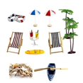 thumbnail image 3 of 1 Juego de adornos de resina creativos, playa de verano, micropaisaje Artificial, mundo de hadas, casa de muñecas, suministros de bricolaje (18 estilos) kaili Sencillez, 3 of 5