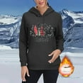 thumbnail image 4 of Cmfcve Women's Ugly Christmas Hoodies Loose Fit Thermal Fleece Lined Pullover Printed Top Long Sleeve Sport Casual Hooded Sweatshirt, 4 of 7