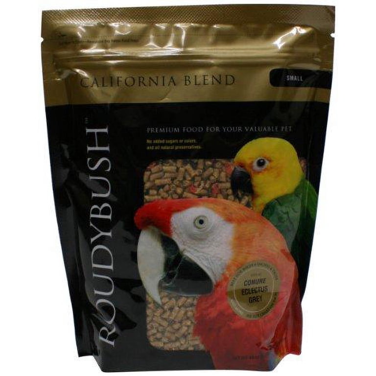 Roudybush California Blend Bird Food - 10 Lb Bag For Small Parrots