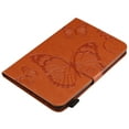 thumbnail image 5 of iPad Mini Case, Mini 2/3/4 Case, Allytech Embossed with Butterfly Series AUTO WAKE/SLEEP Folio Stand Wallet Case with Cards/Cash Holder for iPad Mini 1/ iPad Mini 2/ iPad Mini 3/ iPad Mini 4, Orange, 5 of 7