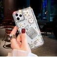 thumbnail image 3 of Perfume Bottle Case iPhone 13 Pro Max Case Diamond Case for Woman,3D Glitter Sparkle Bling Case Luxury Shiny Crystal Rhinestone Diamond Bumper Clear Protective Case Cover for iPhone 13 Pro Max Case, 3 of 5