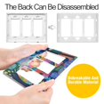 thumbnail image 4 of Yayeee Rocker Switch Wall Plate 1-Gang 4.6"x2.9" Home Decorative Outlet Cover, Art Plants, 4 of 6