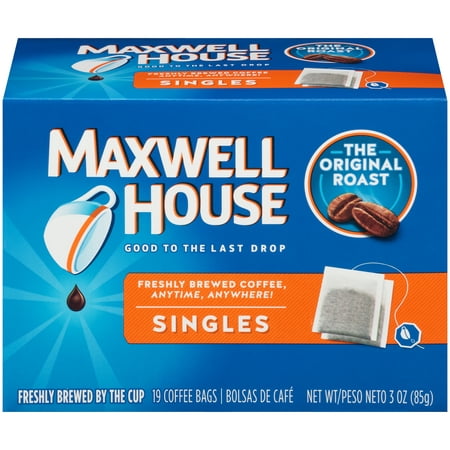 UPC 043000702147 product image for Maxwell House The Original Roast Coffee Singles, 19 ct Bags | upcitemdb.com