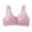 Pink, variant on Women All Day Comfort Solid Bra Front Zipper Seamless Yoga Bra with Lace Edge for Movement Sleep and Adjustable Support 38 Khaki