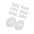 thumbnail image 1 of 20 Piece Realistic Plastic Simulation Eggs Chicken House Small for DIY Painting Home Decoration white, 1 of 9