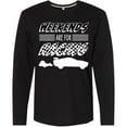 thumbnail image 3 of Inktastic Weekends Are for Racing Race Car Silhouette and Racing Flag Long Sleeve T-Shirt, 3 of 5