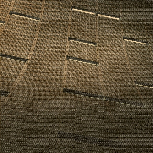 Ahgly Company Machine Washable Indoor Square Transitional Chocolate Brown Area Rugs, 4' Square