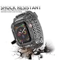 thumbnail image 5 of Tekcoo Crystal Clear iWatch Band Strap with Rugged Bumper Case Accessories fits for Apple Watch 38mm 40mm 42mm 44mm 41mm 45mm, iWatch Series SE/7/6/5/4/3/2/1 -Black, 5 of 10