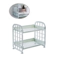thumbnail image 1 of Estante de almacenamiento de plástico para baño de 2 capas, estante de cocina para inodoro, organizador de cosméticos para artículos diversos Almacenamiento y organización del hogar Azul claro Bearachild HA000843-01B, 1 of 1