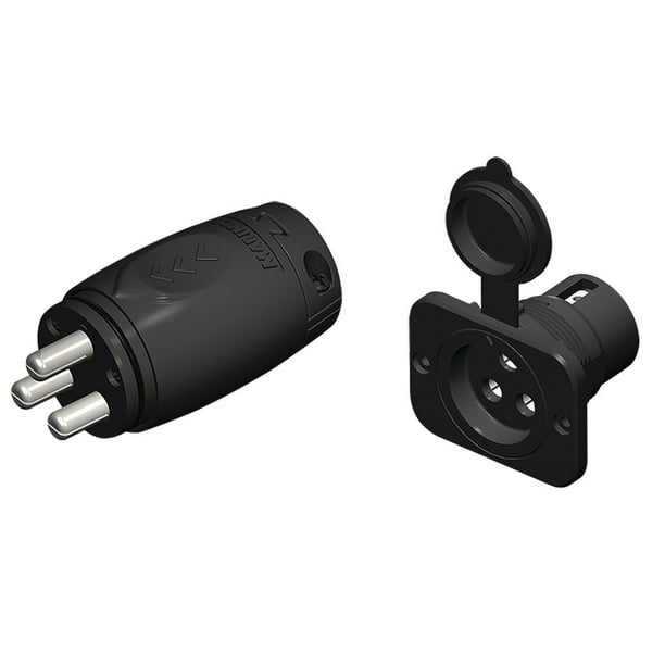 Marinco 12VCPS3 70A Trolling Motor Plug & Receptacle - Walmart.com
