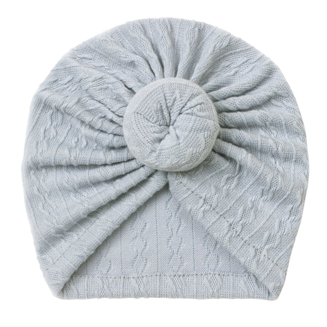 Turban Doux Noué pour Tout-Petits Filles et Garçons, Couvre-Chef Extensible Uni pour Bébés et Enfants