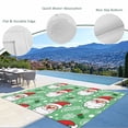 thumbnail image 3 of Merry Christmas Outdoor Rug for Patio/Deck/Porch, Non-Slip Large Area Rug 5 x 7 Ft, Santa Claus Xmas Winter Leaves Snowflake Green Indoor Outdoor Rugs Washable Area Rugs, Camping Rug Carpet Runner, 3 of 8
