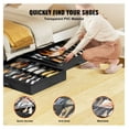 thumbnail image 6 of Under Bed Shoe Storage Organizer - 32 Compartments, Set of 2 - Large Capacity Foldable Shoe Rack with Clear Window, Breathable Non-Woven Fabric, Black, 6 of 7