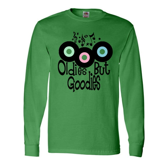 Inktastic Oldies but Goodies Records and Music Notes Long Sleeve T-Shirt