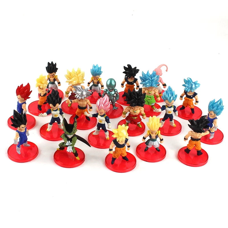 21 Pcs Dragon Ball Super Saiyan Son Goku Action Figure Toys - Walmart.com