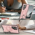 thumbnail image 5 of Designed for Samsung Galaxy Z Fold 7 Magnetic Hard Case, Compatible with Magsafe, Rugged 360 Rotating Ring Kickstand Heavy Duty Shockproof Protection Phone Case for Samsung Galaxy Z Fold 7, Pink, 5 of 8