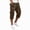 22# Brown, variant on Below The Knee Shorts for Men Corduroy Long Cargo Shorts Casual 3/4 Length Sweat Capris with Pockets Wine 2XL