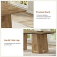 thumbnail image 6 of 63" Executive Desk with Power Outlets, Modern Home Office Desk with Storage Cabinet, Computer Desk Conference Table, Oak, 6 of 7