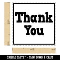 thumbnail image 2 of Thank You in Box Self-Inking Rubber Stamp Ink Stamper - Red Ink - Small 1 Inch, 2 of 7