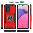 thumbnail image 2 of NIFFPD Galaxy A33 Case, Samsung A33 Case Ring Kickstand Hard PC Soft TPU Phone Cover for Samsung Galaxy A33 5G Red, 2 of 7