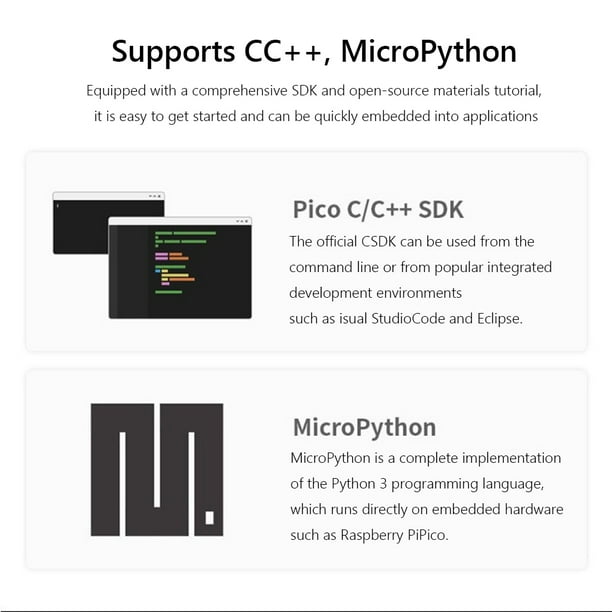Módulo de placa de desarrollo RP2040-Zero RP2040 para Raspberry Pi (con pin) Tmvgtek Para estrenar