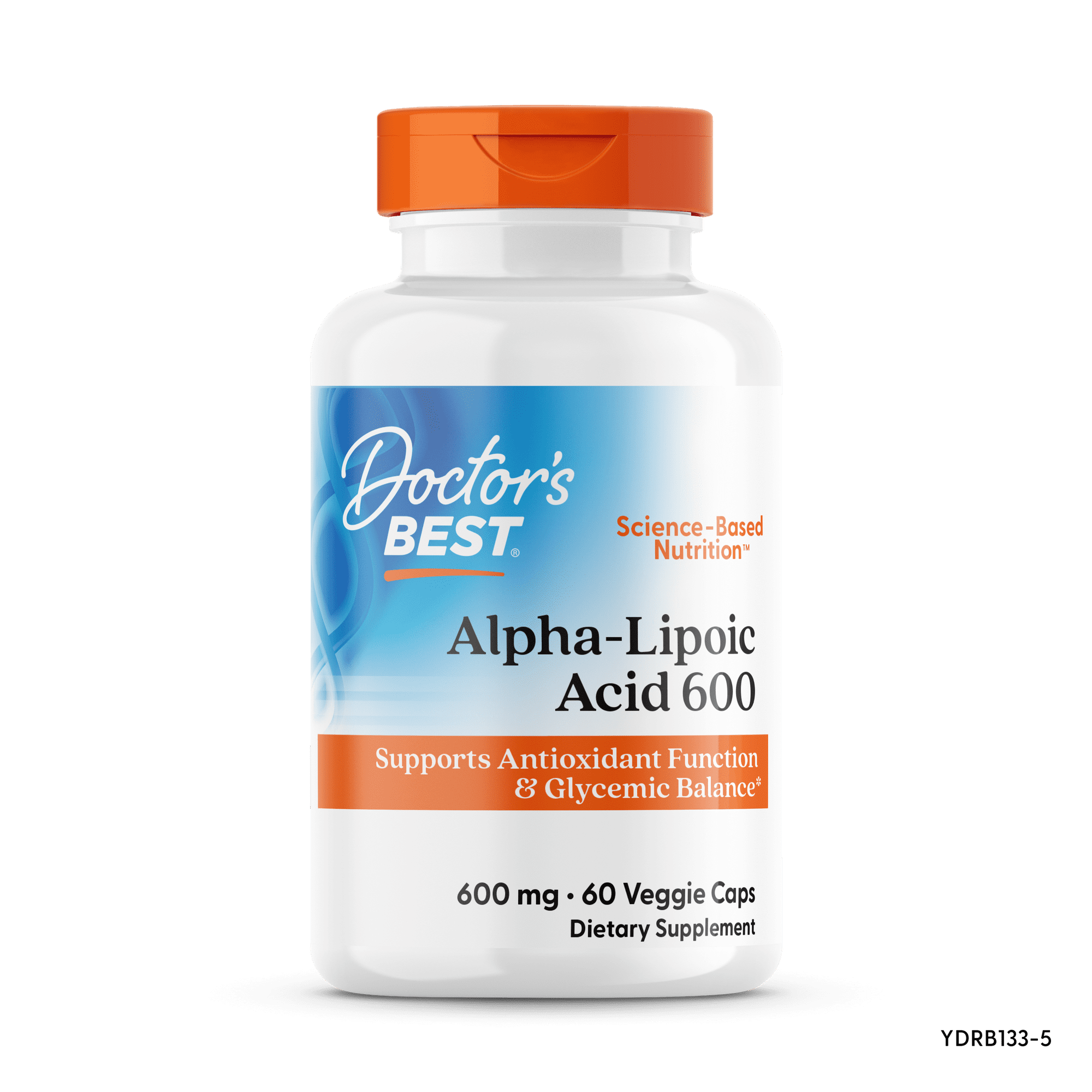 Doctor's Best Alpha-Lipoic Acid, Non-GMO, Gluten Free, Vegan, Soy Free, Promotes Healthy Blood Sugar, 600 mg, 60 Veggie Caps
