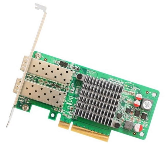IOCrest 2 Port 10 Gigabit PCI-e x8 NIC Network Card Intel Chipset