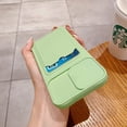 thumbnail image 3 of Wallet Phone Case Compatible with iPhone 11 Pro, Handmade Purse Protective Business Style Hard Case Cover with Slide Camera Lens Protector (Light Green, iPhone 11 Pro), 3 of 14