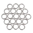 thumbnail image 1 of EeaseCA 20 Pcs Zinc Alloy Open Jump Rings Split Key Ring Polished Plated Spring Rings Jewelry Making Findings 4.0x25MM (Silver), 1 of 7