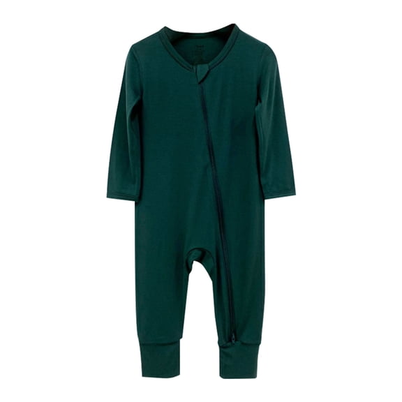 Baby Boy Girl Clothes Newborn Zipper Footies Jumpsuit Solid Long Sleeve Baby Newborn Baby Girl Boys Romper Outfit