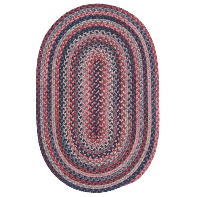 Colonial Mills Rug RU40R072X072 Rustica - Stone Harbour 6 ft. round Braided Rug