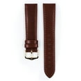 thumbnail image 3 of Hirsch Osiris Leather Watch Strap - Polished Mid Brown - M - 16mm - Shiny Gold Buckle - Calf Leather Band, 3 of 8