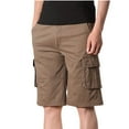 Dolkfu Casual Shorts Mens AthleticFit Zipper Pockets Cargo Shorts Baggy Jean Shorts Men M