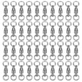 thumbnail image 1 of 40 Uds. Conectores De Anillos Sólidos Giratorios Para Pesca Con Rodamiento, Aparejos De Señuelo 1 #40 Uds., 1 of 5