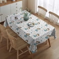 thumbnail image 2 of White Girl Dance Pattern Rectangle Tablecloth 60"x84",Waterproof Polyester Rectangle Table Cloth, Wipeable Spillproof Polyester Tablecloth for Dining, Camping, Indoor and Outdoor, 2 of 5