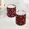 thumbnail image 2 of Yayeee 4 Pack Qtip Holder Bathroom Cotton Swab Canister with Lid Clear Dispenser Set, Red Circles, 2 of 6