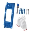 thumbnail image 4 of Kit de instalación de bisagras Plantilla para bisagras de puerta Kit de montaje de puertas Fácil de usar Eficiente Azul, 4 of 9