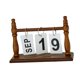 thumbnail image 3 of Calendario de escritorio Decoración diaria Reutilizable Regalo ideal Compacto con base de madera Práctico Café, 3 of 9