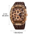 thumbnail image 3 of Reloj de negocios para hombre con manecillas luminosas – Reloj de pulsera cronógrafo de cuarzo resistente al agua para ocasiones formales y uso diario, reloj analógico clásico para la oficina y u, 3 of 6