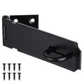thumbnail image 1 of JQK Cerradura con pestillo para puerta, 5 pulgadas, acero inoxidable 304, cierre de seguridad, grosor 1,9 mm, negro mate DL130-PB, 1 of 5